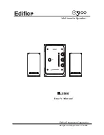 Preview for 1 page of EDIFIER E3100 User Manual