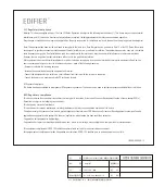 Preview for 2 page of EDIFIER EDF700026 Manual