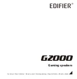 Preview for 1 page of EDIFIER G2000 User Manual