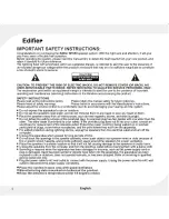 Preview for 2 page of EDIFIER M1550 User Manual