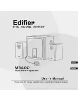 EDIFIER M3400 User Manual предпросмотр