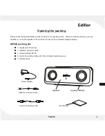 Предварительный просмотр 3 страницы EDIFIER MP220 User Manual