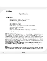 Preview for 6 page of EDIFIER MP221 User Manual