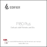 EDIFIER P180 Plus Quick Start Manual preview