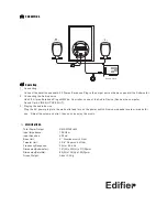 Предварительный просмотр 4 страницы EDIFIER R102 User Manual