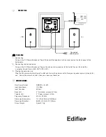 Preview for 4 page of EDIFIER R133 User Manual