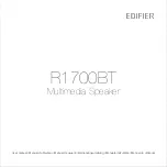 EDIFIER R1700BT User Manual preview