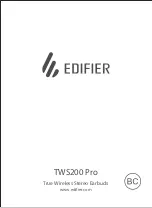 Preview for 1 page of EDIFIER TWS200 Pro Manual