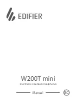 Preview for 1 page of EDIFIER W200T mini Manual