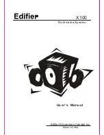 Preview for 1 page of EDIFIER X100 User Manual