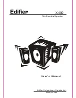 Предварительный просмотр 1 страницы EDIFIER X400 User Manual