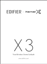 Preview for 1 page of EDIFIER Xemal X3 Manual