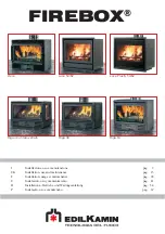 EdilKamin Firebox Deco Series Installation, Use And Maintenance Manual preview