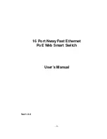 Предварительный просмотр 1 страницы Edimax 16 Port Nway Fast Ethernet PoE Web Smart Switch User Manual