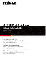 Предварительный просмотр 1 страницы Edimax AI-2003W Quick Installation Manual