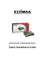 Предварительный просмотр 1 страницы Edimax AR-7064Sg+ Quick Installation Manual