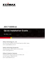 Preview for 1 page of Edimax AR-7188WnA Quick Installation Manual