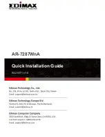 Edimax AR-7287WnA Quick Installation Manual preview