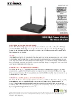 Preview for 1 page of Edimax BR-6428HPn Specifications