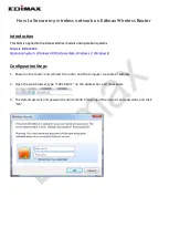 Edimax BR-6428nS Faq preview