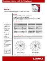 Edimax EA-OD14 Specifications preview