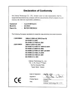 Edimax EK-PAK2 Declaration Of Conformity предпросмотр