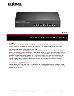 Edimax ES-1008P Datasheet предпросмотр