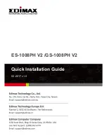 Edimax ES-1008PH V2 Quick Installation Manual preview