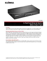 Edimax ES-1008PH Datasheet preview