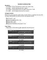 Preview for 3 page of Edimax ES-1008PH Quick Installation Manual