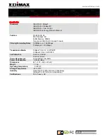 Предварительный просмотр 2 страницы Edimax ES-1024 Datasheet