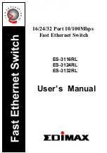 Предварительный просмотр 1 страницы Edimax ES-3116RL User Manual