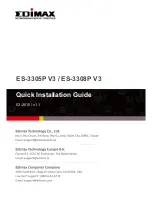 Предварительный просмотр 1 страницы Edimax ES-3305P V3 Quick Installation Manual