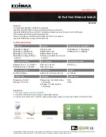 Предварительный просмотр 2 страницы Edimax ES-3316P Datasheet