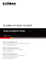 Preview for 1 page of Edimax ES-5208P Quick Installation Manual