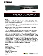 Edimax ES-5226RS Specifications preview