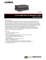 Edimax ES-5260GM Datasheet предпросмотр