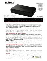 Preview for 1 page of Edimax ES-5800G V2 Brochure & Specs