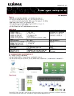 Предварительный просмотр 2 страницы Edimax ES-5800G V2 Brochure & Specs