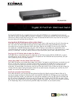 Preview for 1 page of Edimax ES-5824PHG Datasheet