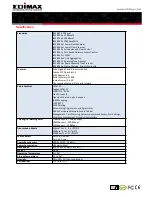 Предварительный просмотр 2 страницы Edimax ES-5824PHG Datasheet