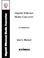 Preview for 1 page of Edimax ET-9006SCSX User Manual