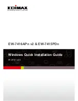 Edimax EW-7415PDn Quick Installation Manual preview