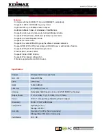 Preview for 2 page of Edimax EW-7416APn v2 Specifications