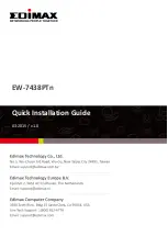 Edimax EW-7438PTn Quick Installation Manual preview