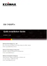 Предварительный просмотр 1 страницы Edimax EW-7438PTn Quick Installation Manual