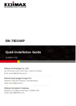 Предварительный просмотр 1 страницы Edimax EW-7833AXP Quick Installation Manual