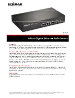 Edimax GS-1008P Datasheet preview