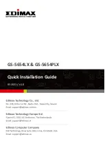 Edimax GS-5654LX Quick Installation Manual предпросмотр