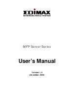 Предварительный просмотр 1 страницы Edimax MFP Server Series User Manual